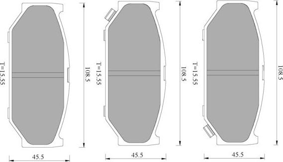 BOSCH 0 986 T11 173 - Kit pastiglie freno, Freno a disco autozon.pro