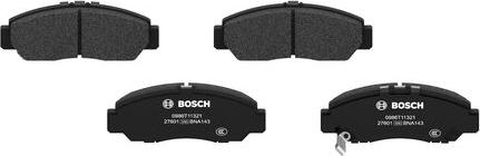 BOSCH 0 986 T11 321 - Kit pastiglie freno, Freno a disco autozon.pro