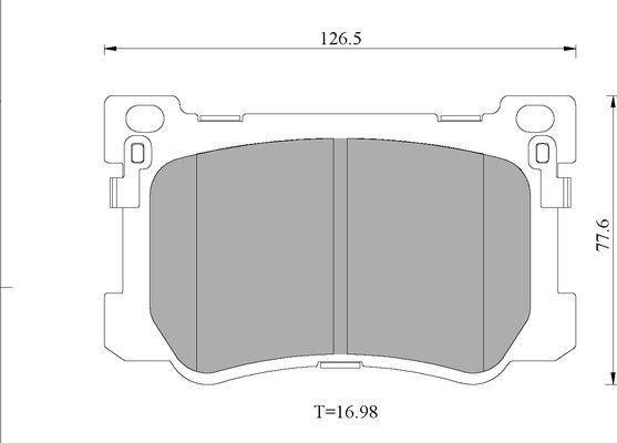 BOSCH 0 986 T11 217 - Kit pastiglie freno, Freno a disco autozon.pro