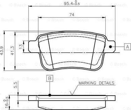 BOSCH 0 986 TB3 063 - Kit pastiglie freno, Freno a disco autozon.pro