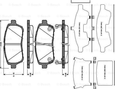 BOSCH 0 986 TB3 010 - Kit pastiglie freno, Freno a disco autozon.pro