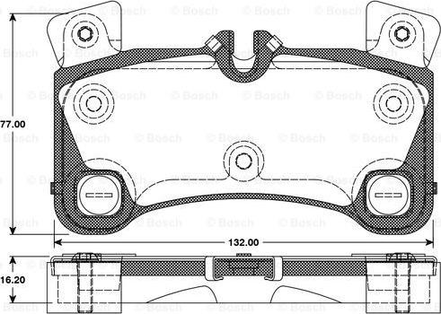 BOSCH 0 986 TB3 088 - Kit pastiglie freno, Freno a disco autozon.pro