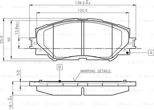 BOSCH 0 986 TB3 082 - Kit pastiglie freno, Freno a disco autozon.pro