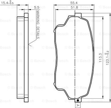 BOSCH 0 986 TB3 023 - Kit pastiglie freno, Freno a disco autozon.pro