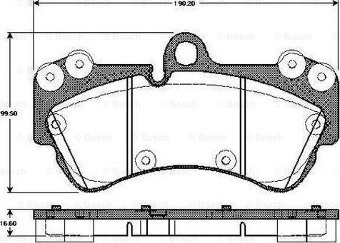 BOSCH 0 986 TB3 074 - Kit pastiglie freno, Freno a disco autozon.pro