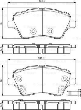 BOSCH 0 986 TB3 199 - Kit pastiglie freno, Freno a disco autozon.pro