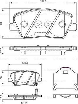 BOSCH 0 986 TB3 190 - Kit pastiglie freno, Freno a disco autozon.pro