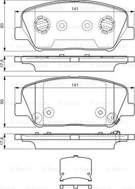 BOSCH 0 986 TB3 198 - Kit pastiglie freno, Freno a disco autozon.pro