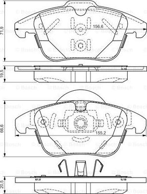 BOSCH 0 986 TB3 192 - Kit pastiglie freno, Freno a disco autozon.pro