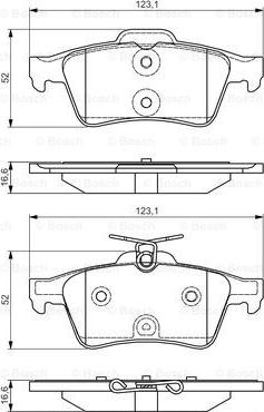 BOSCH 0 986 TB3 197 - Kit pastiglie freno, Freno a disco autozon.pro