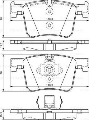 BOSCH 0 986 TB3 149 - Kit pastiglie freno, Freno a disco autozon.pro