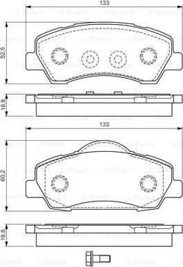 BOSCH 0 986 TB3 158 - Kit pastiglie freno, Freno a disco autozon.pro