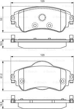 BOSCH 0 986 TB3 153 - Kit pastiglie freno, Freno a disco autozon.pro