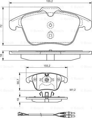 BOSCH 0 986 TB3 169 - Kit pastiglie freno, Freno a disco autozon.pro