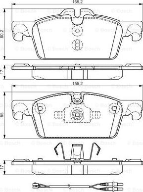 BOSCH 0 986 TB3 161 - Kit pastiglie freno, Freno a disco autozon.pro