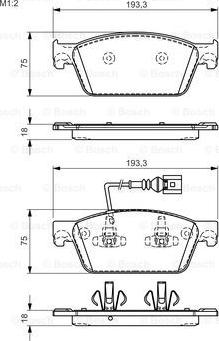 BOSCH 0 986 TB3 163 - Kit pastiglie freno, Freno a disco autozon.pro