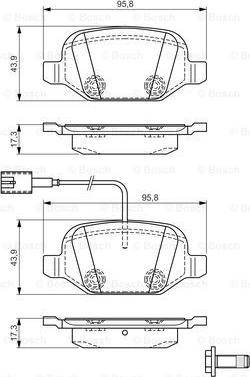 BOSCH 0 986 TB3 162 - Kit pastiglie freno, Freno a disco autozon.pro