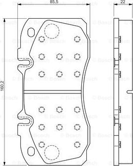 BOSCH F 00M 145 158 - Kit pastiglie freno, Freno a disco autozon.pro