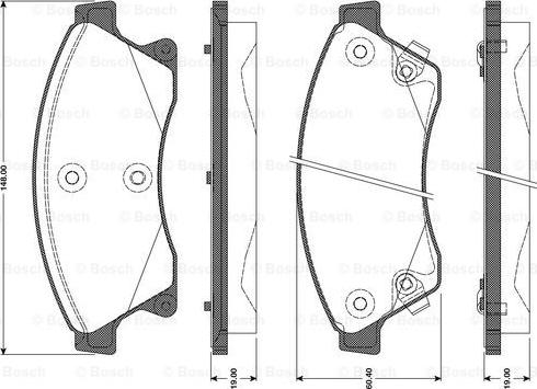 BOSCH 0 986 TB3 104 - Kit pastiglie freno, Freno a disco autozon.pro