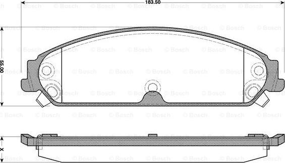 BOSCH 0 986 TB3 119 - Kit pastiglie freno, Freno a disco autozon.pro