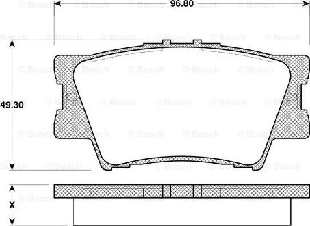 BOSCH 0 986 TB3 118 - Kit pastiglie freno, Freno a disco autozon.pro