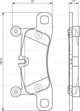 BOSCH 0 986 TB3 186 - Kit pastiglie freno, Freno a disco autozon.pro