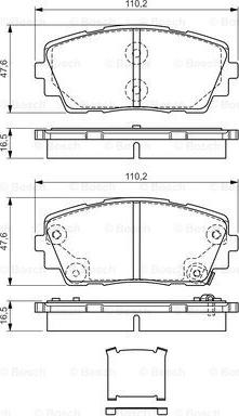 BOSCH 0 986 TB3 187 - Kit pastiglie freno, Freno a disco autozon.pro