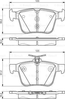 BOSCH 0 986 TB3 176 - Kit pastiglie freno, Freno a disco autozon.pro