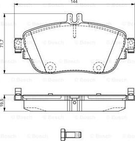 BOSCH 0 986 TB3 170 - Kit pastiglie freno, Freno a disco autozon.pro