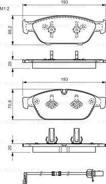 BOSCH 0 986 TB3 178 - Kit pastiglie freno, Freno a disco autozon.pro