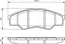 BOSCH 0 986 TB3 173 - Kit pastiglie freno, Freno a disco autozon.pro