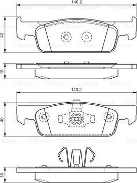 BOSCH 0 986 TB3 172 - Kit pastiglie freno, Freno a disco autozon.pro