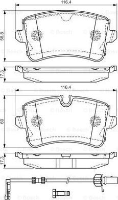 BOSCH 0 986 TB3 177 - Kit pastiglie freno, Freno a disco autozon.pro