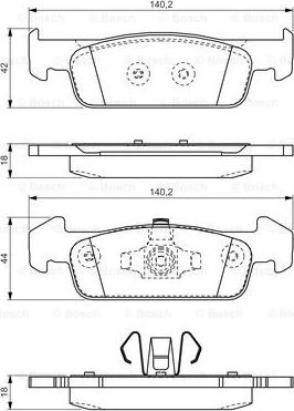 BOSCH 0 986 TB3 209 - Kit pastiglie freno, Freno a disco autozon.pro