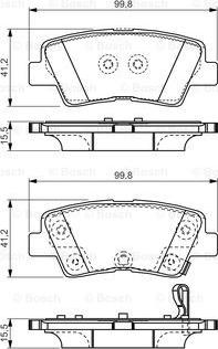 BOSCH 0 986 TB3 204 - Kit pastiglie freno, Freno a disco autozon.pro