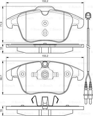 BOSCH 0 986 TB3 201 - Kit pastiglie freno, Freno a disco autozon.pro