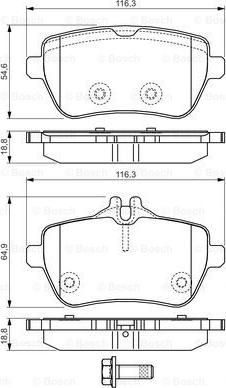 BOSCH 0 986 TB3 208 - Kit pastiglie freno, Freno a disco autozon.pro