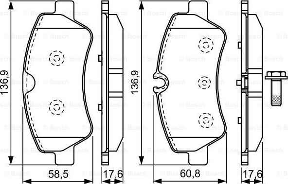 BOSCH 0 986 TB3 202 - Kit pastiglie freno, Freno a disco autozon.pro