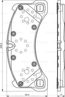 BOSCH 0 986 TB3 217 - Kit pastiglie freno, Freno a disco autozon.pro