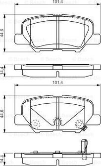 BOSCH 0 986 TB3 224 - Kit pastiglie freno, Freno a disco autozon.pro