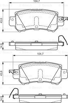 BOSCH 0 986 TB3 223 - Kit pastiglie freno, Freno a disco autozon.pro