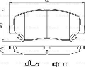 BOSCH 0 986 TB3 222 - Kit pastiglie freno, Freno a disco autozon.pro