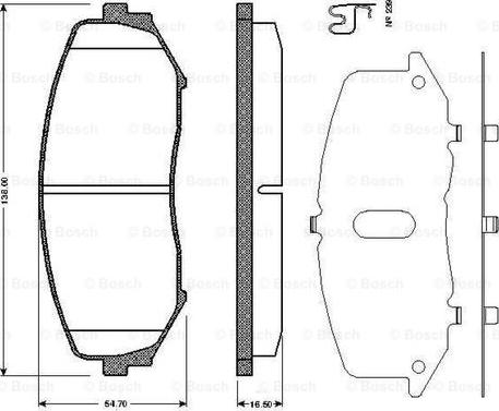 Herth+Buss Elparts J3608028 - Kit pastiglie freno, Freno a disco autozon.pro