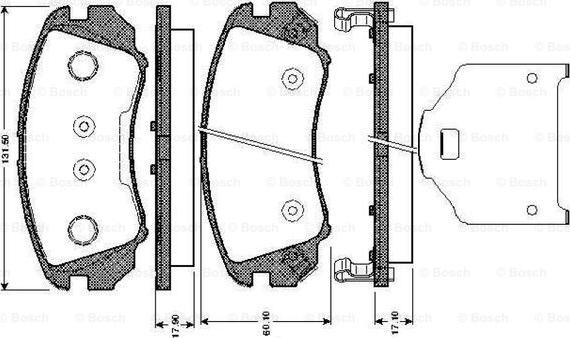 BOSCH 0 986 TB2 963 - Kit pastiglie freno, Freno a disco autozon.pro