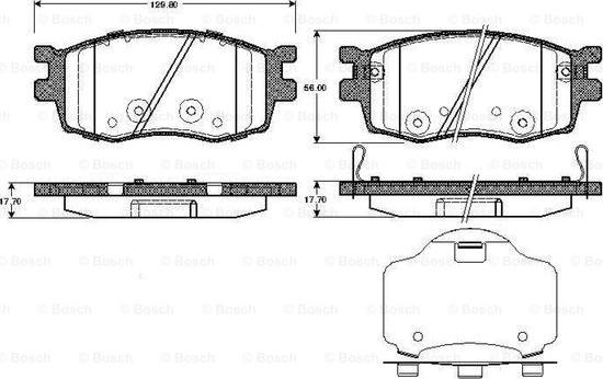 BOSCH 0 986 TB2 935 - Kit pastiglie freno, Freno a disco autozon.pro