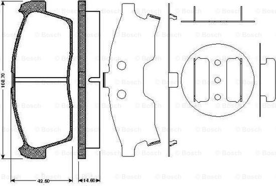 BOSCH 0 986 TB2 930 - Kit pastiglie freno, Freno a disco autozon.pro