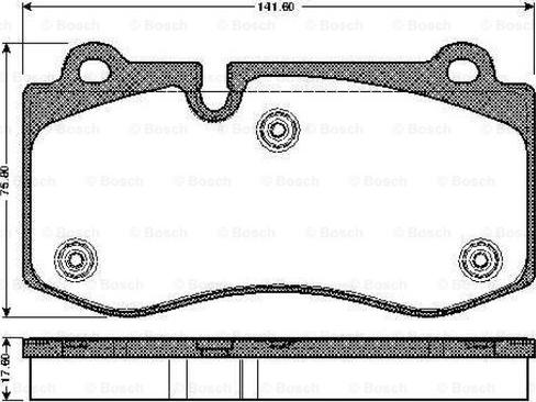 BOSCH 0 986 TB2 932 - Kit pastiglie freno, Freno a disco autozon.pro