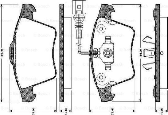 BOSCH 0 986 TB2 922 - Kit pastiglie freno, Freno a disco autozon.pro