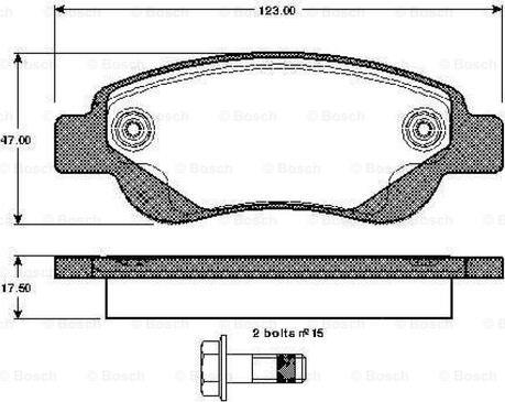 BOSCH 0 986 TB2 927 - Kit pastiglie freno, Freno a disco autozon.pro