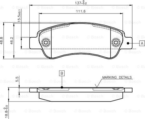 BOSCH 0 986 TB2 977 - Kit pastiglie freno, Freno a disco autozon.pro